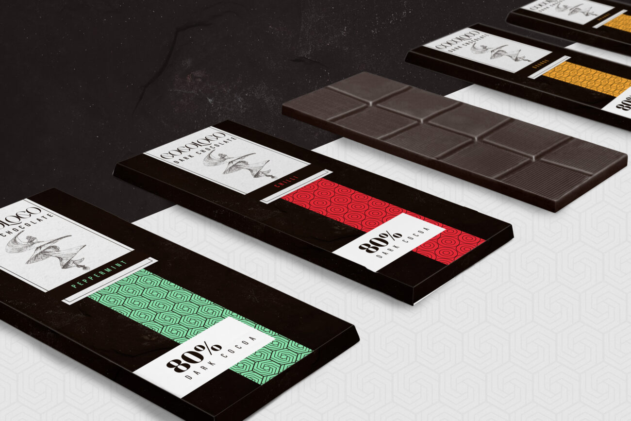 Cocoloco chocolate bar packaging design