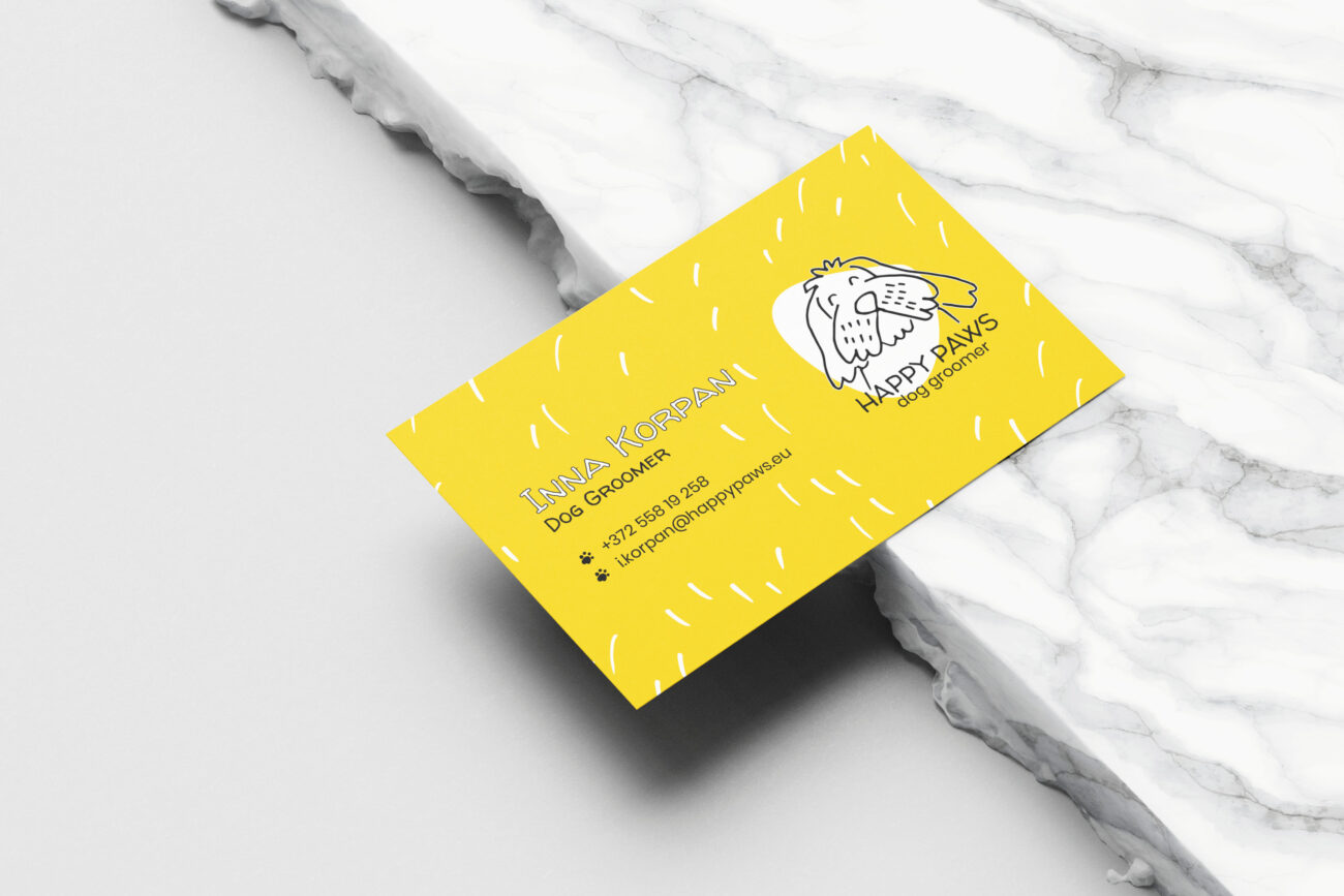 Happy Paws Dog Groomer Branding