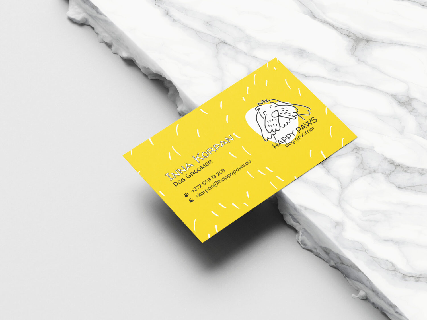 Happy Paws Dog Groomer Branding
