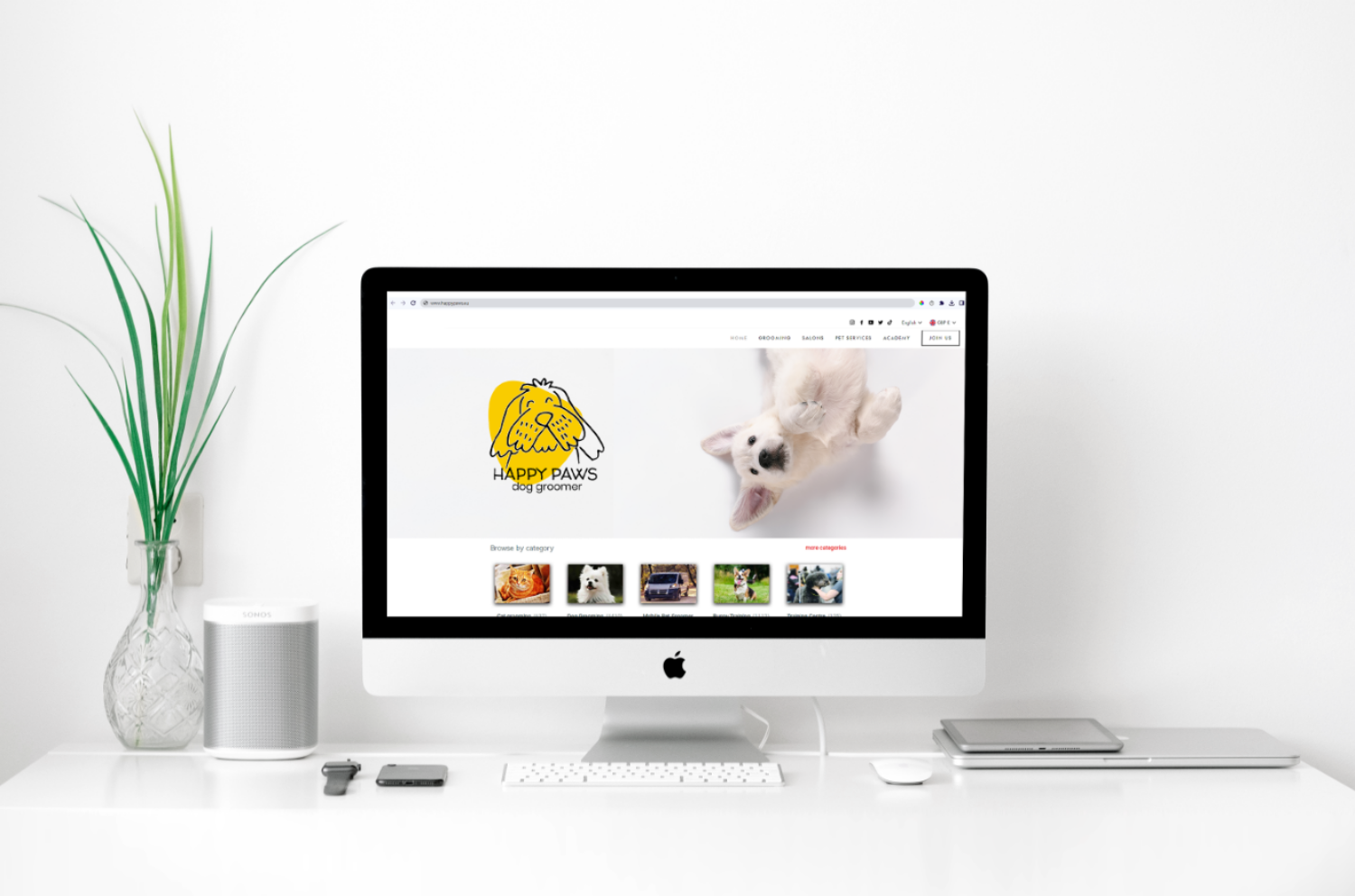 Happy Paws branding